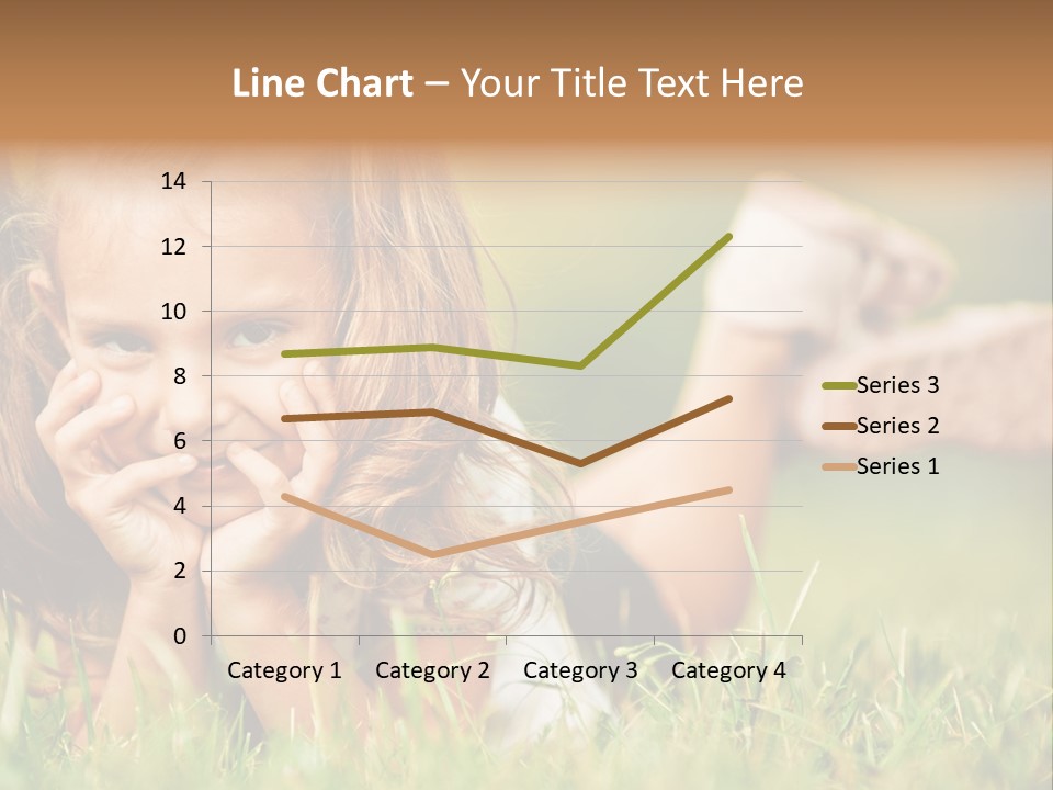 Outside Girl Curly PowerPoint Template