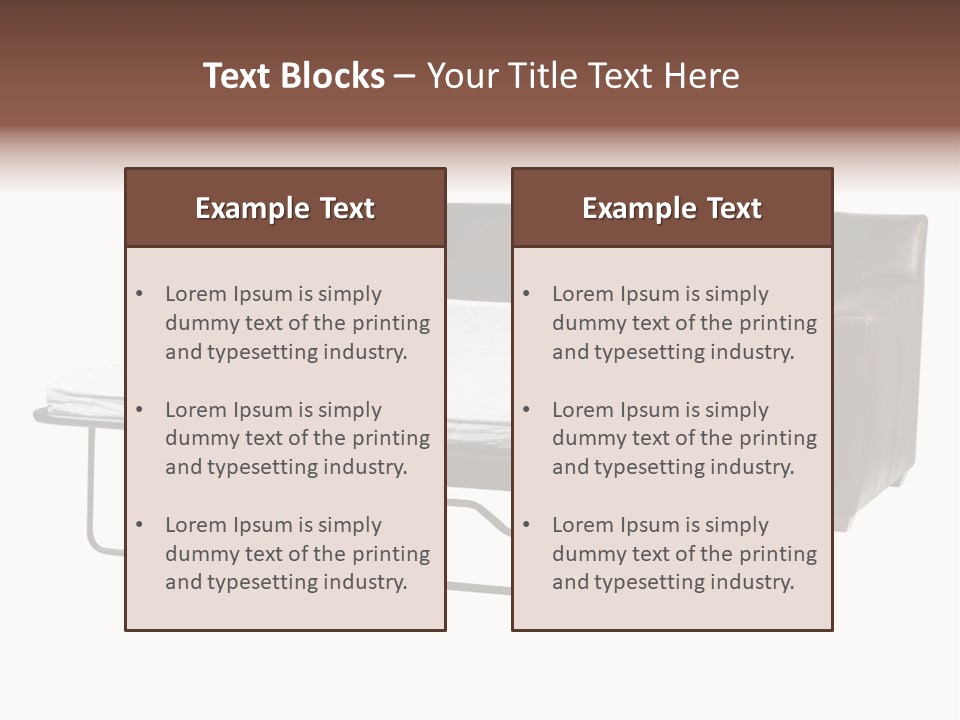 Mattress Care Quest Room PowerPoint Template