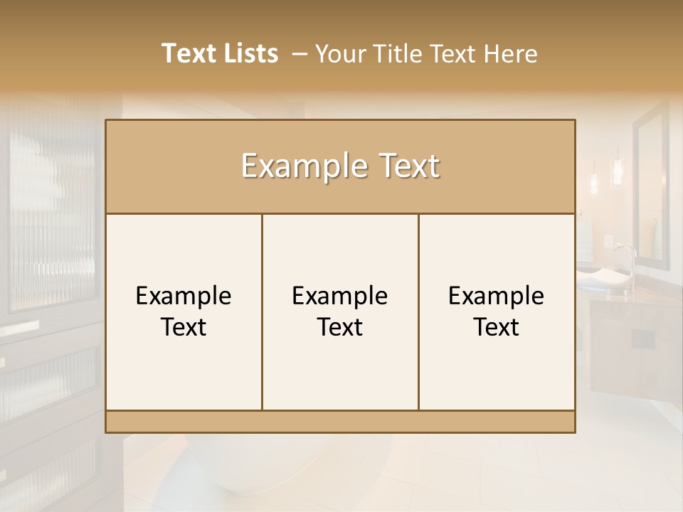 Towel Window Tub PowerPoint Template