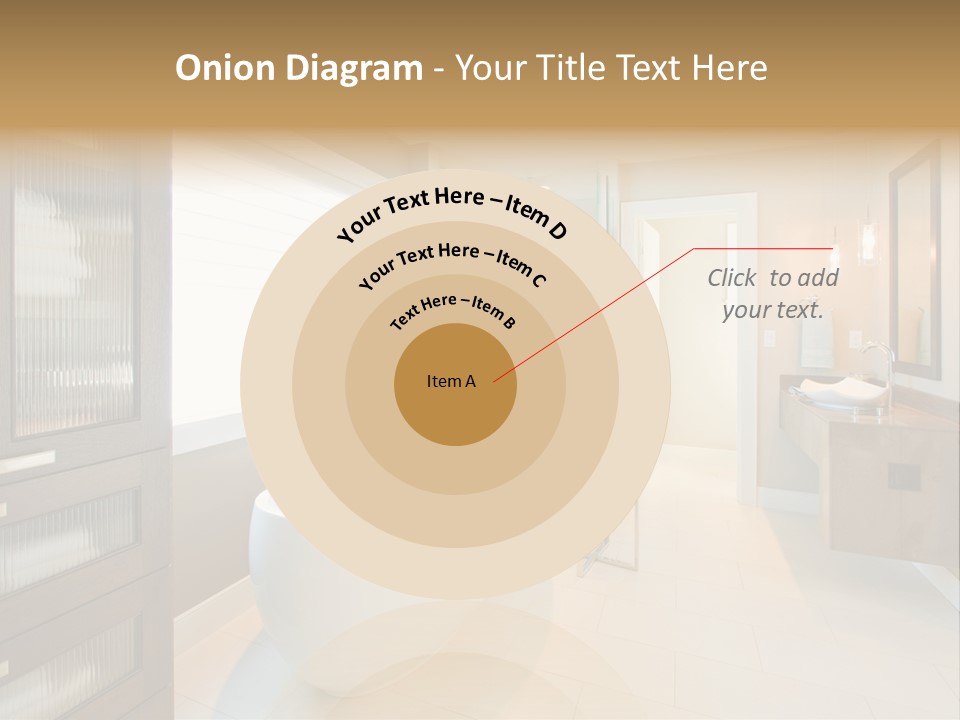 Towel Window Tub PowerPoint Template
