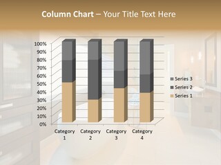 Towel Window Tub PowerPoint Template