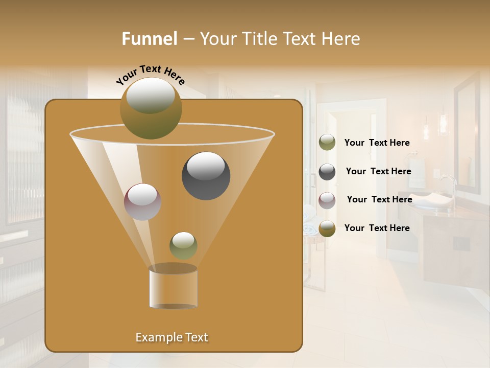 Towel Window Tub PowerPoint Template