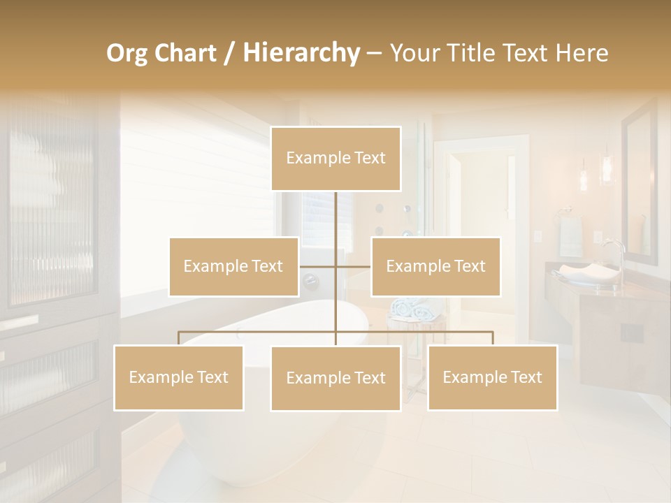 Towel Window Tub PowerPoint Template