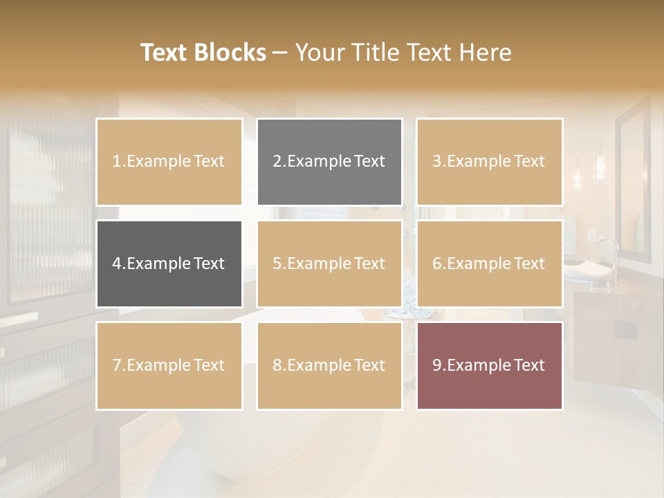 Towel Window Tub PowerPoint Template