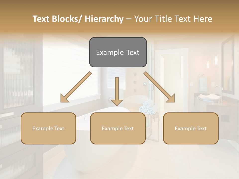 Towel Window Tub PowerPoint Template