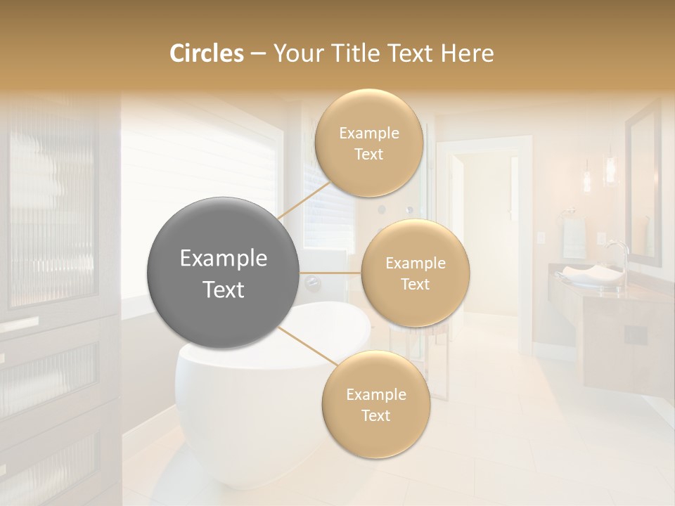 Towel Window Tub PowerPoint Template