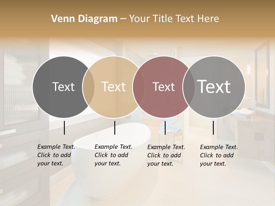 Towel Window Tub PowerPoint Template