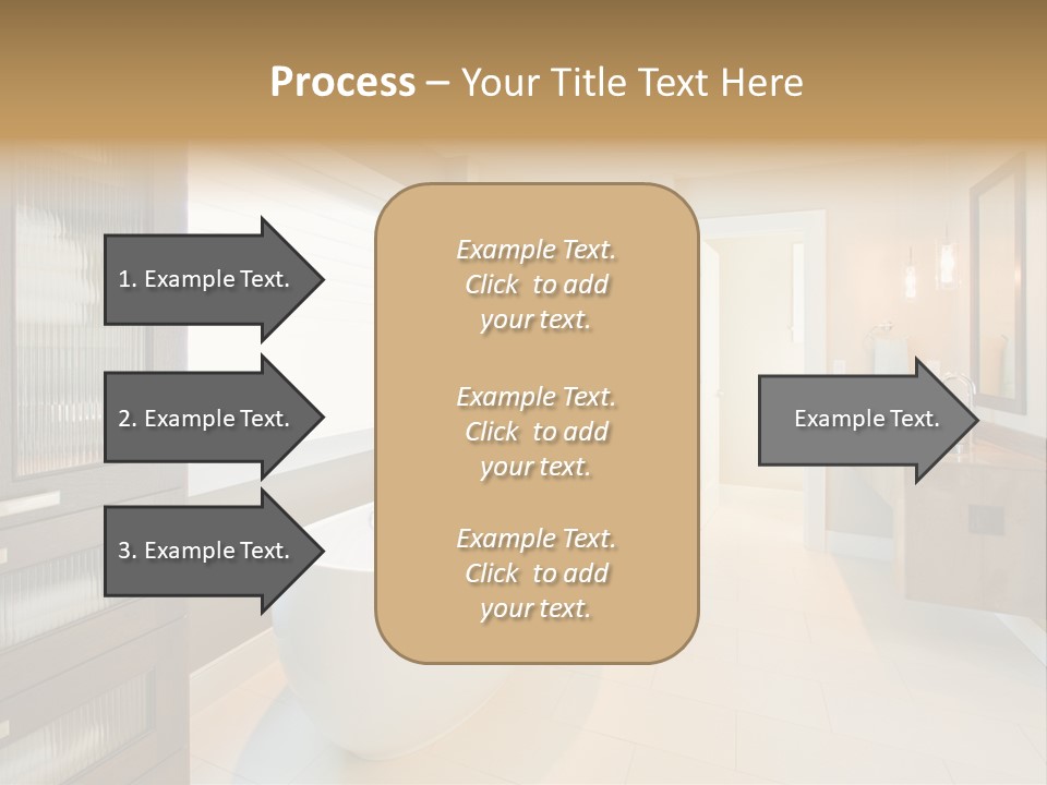 Towel Window Tub PowerPoint Template