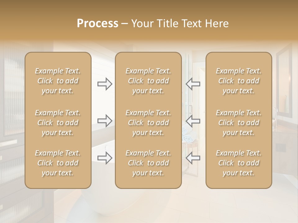 Towel Window Tub PowerPoint Template