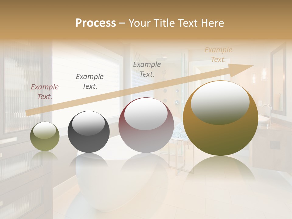 Towel Window Tub PowerPoint Template