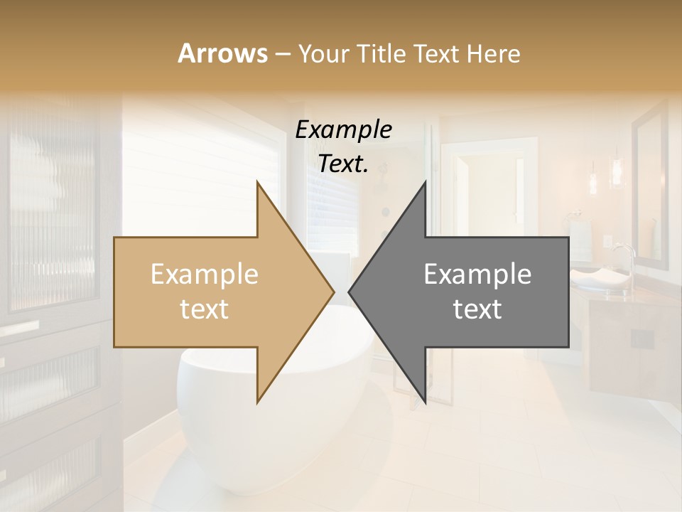 Towel Window Tub PowerPoint Template