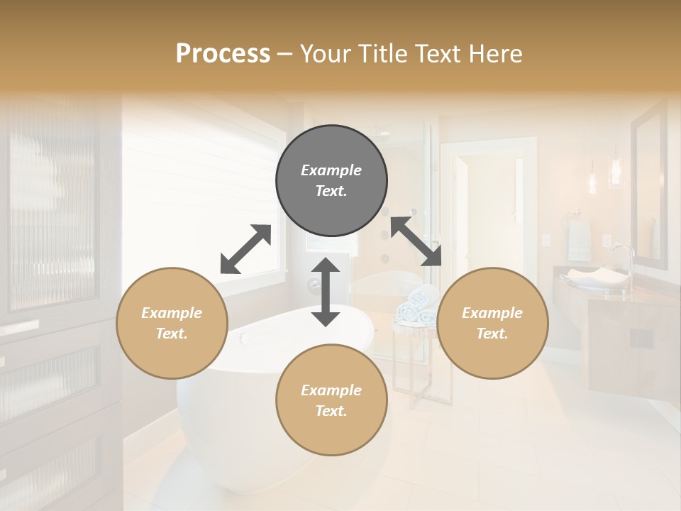 Towel Window Tub PowerPoint Template