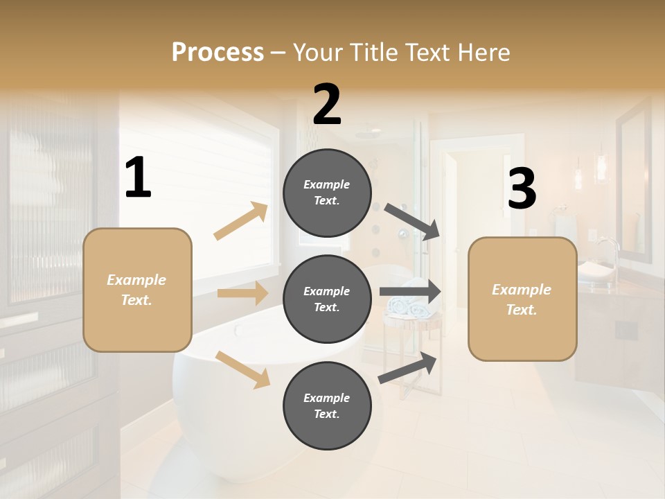 Towel Window Tub PowerPoint Template
