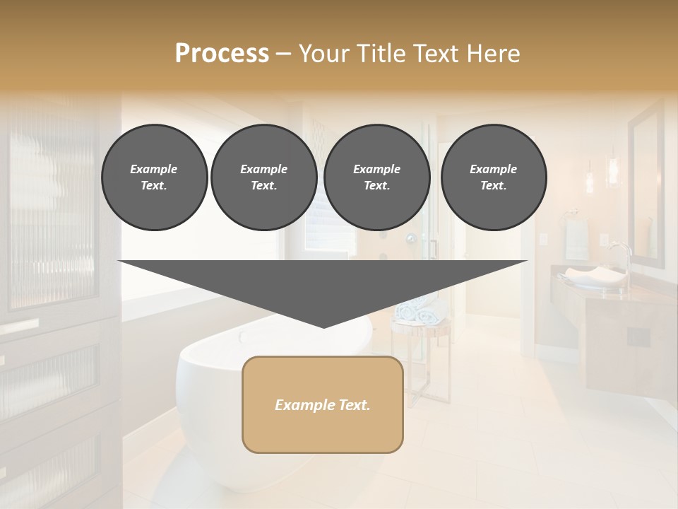 Towel Window Tub PowerPoint Template