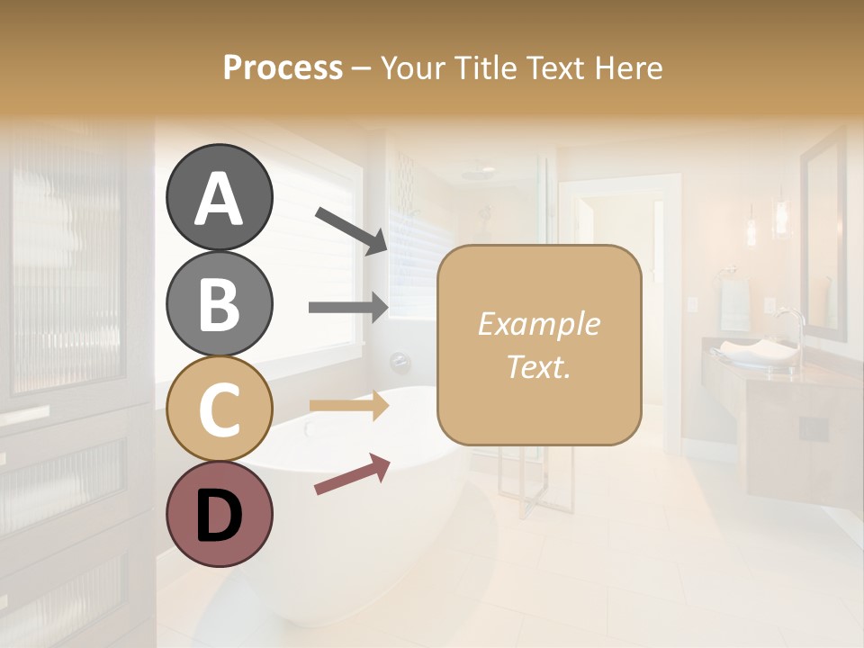 Towel Window Tub PowerPoint Template