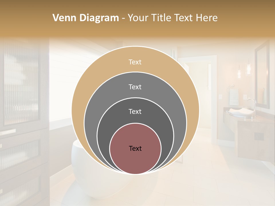 Towel Window Tub PowerPoint Template