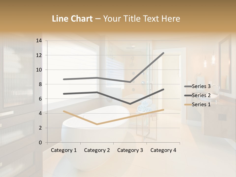 Towel Window Tub PowerPoint Template