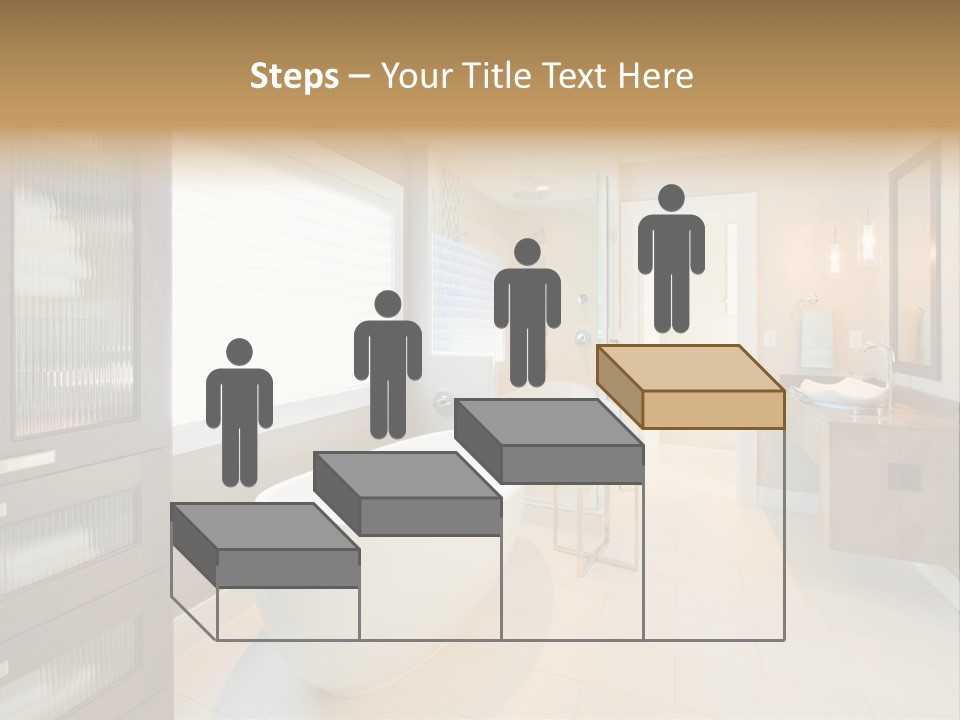 Towel Window Tub PowerPoint Template