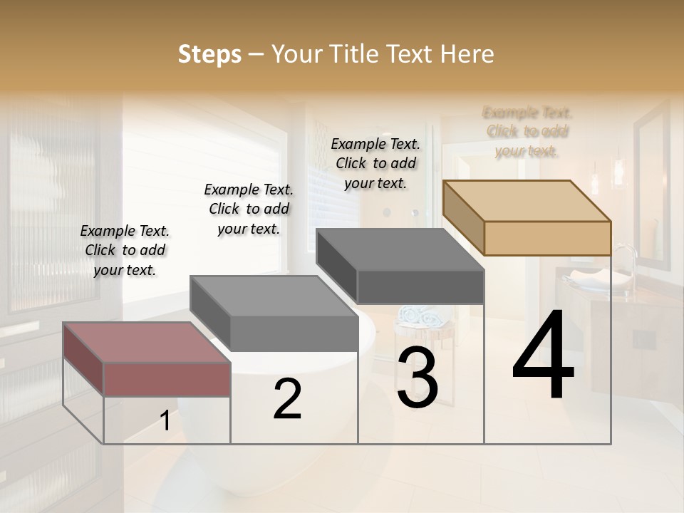Towel Window Tub PowerPoint Template
