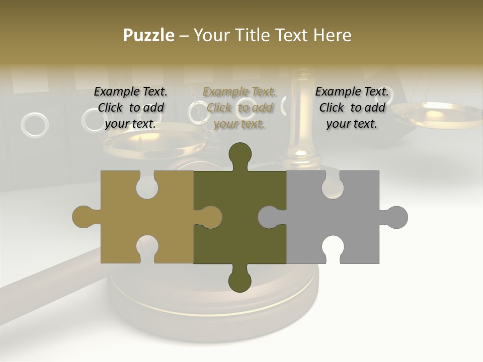 Justice Court Balance PowerPoint Template
