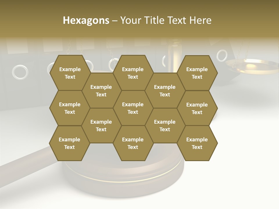 Justice Court Balance PowerPoint Template