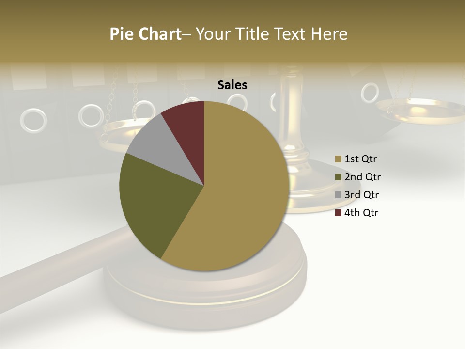 Justice Court Balance PowerPoint Template
