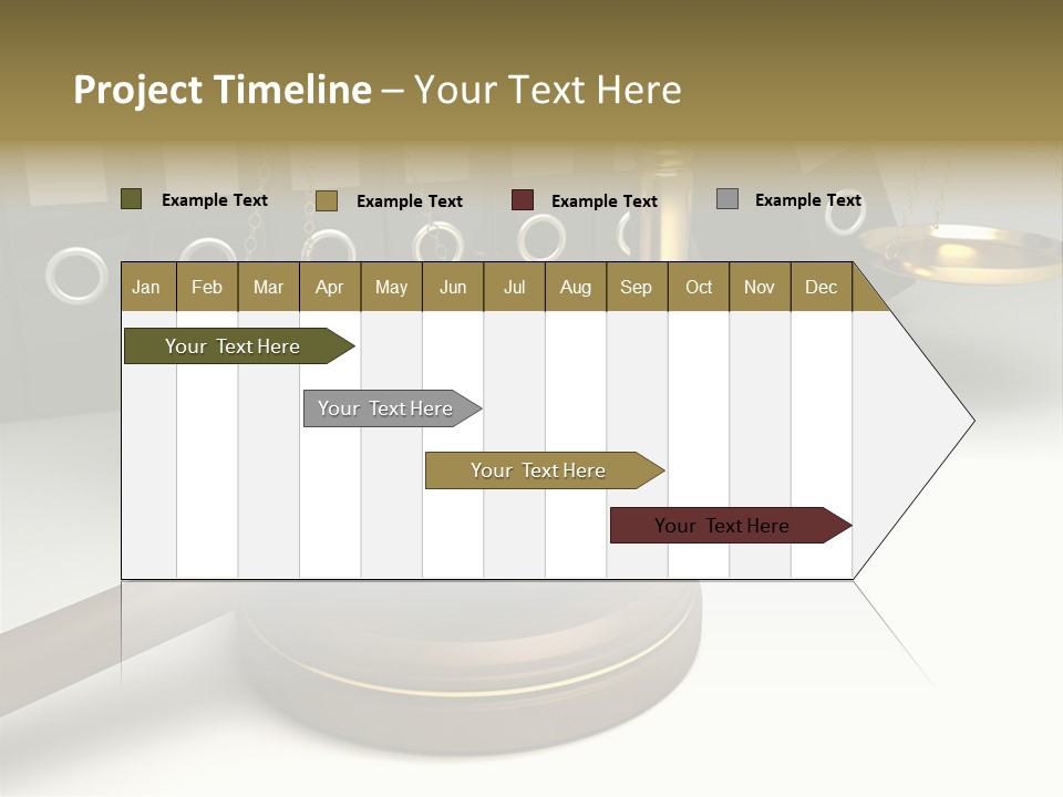 Justice Court Balance PowerPoint Template