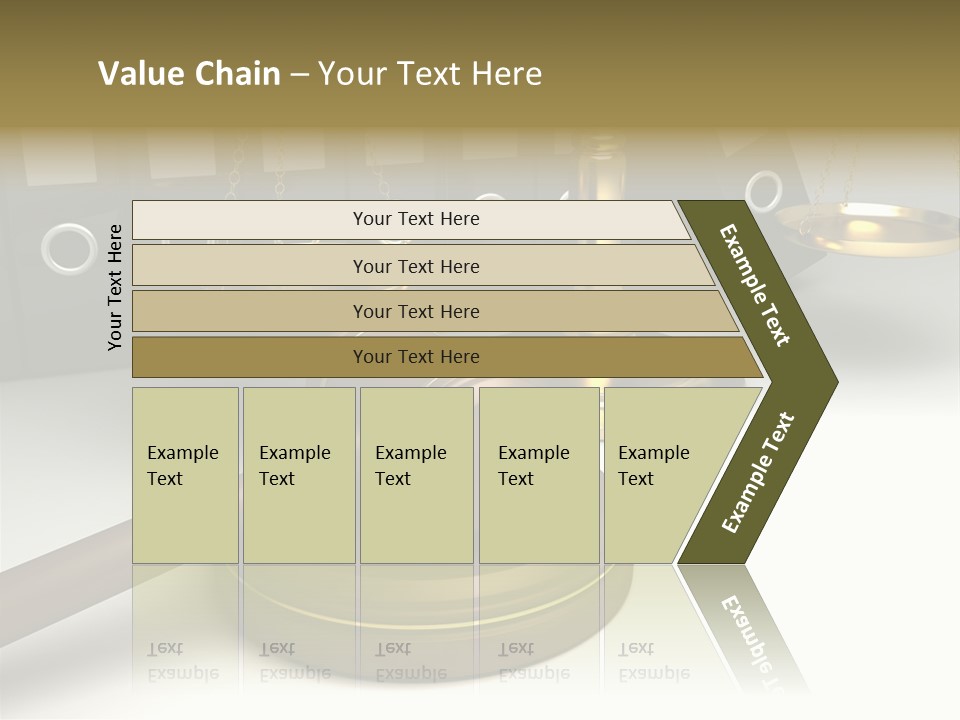 Justice Court Balance PowerPoint Template