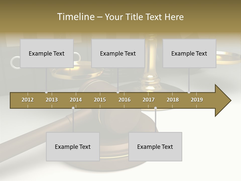 Justice Court Balance PowerPoint Template