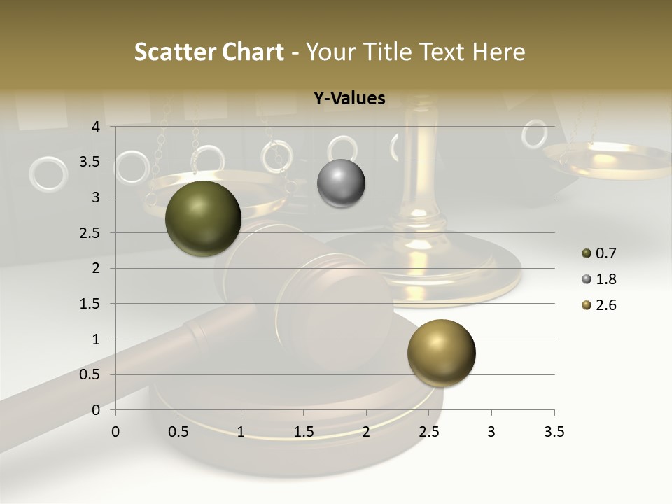 Justice Court Balance PowerPoint Template