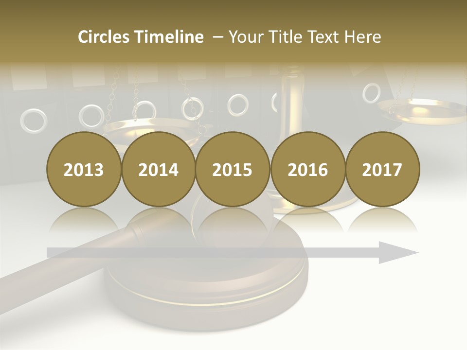 Justice Court Balance PowerPoint Template