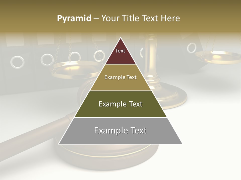 Justice Court Balance PowerPoint Template