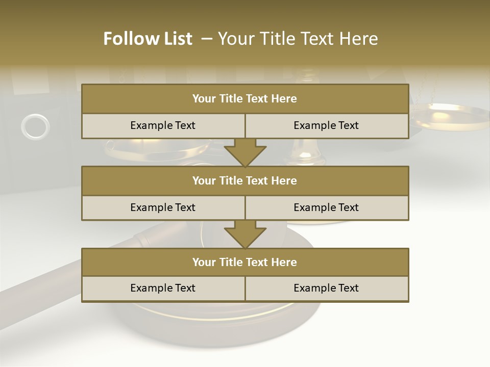 Justice Court Balance PowerPoint Template