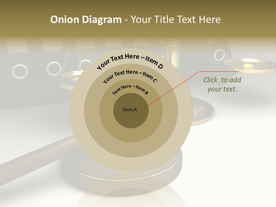 Justice Court Balance PowerPoint Template