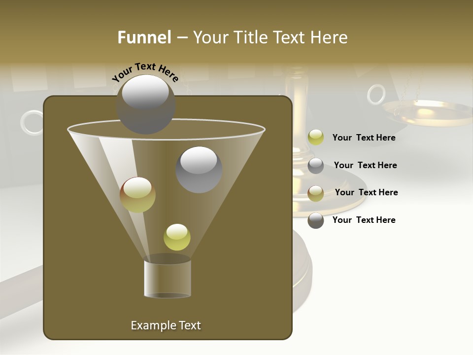 Justice Court Balance PowerPoint Template