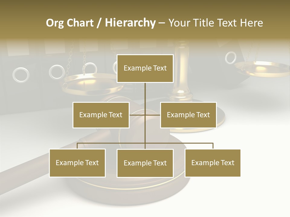Justice Court Balance PowerPoint Template