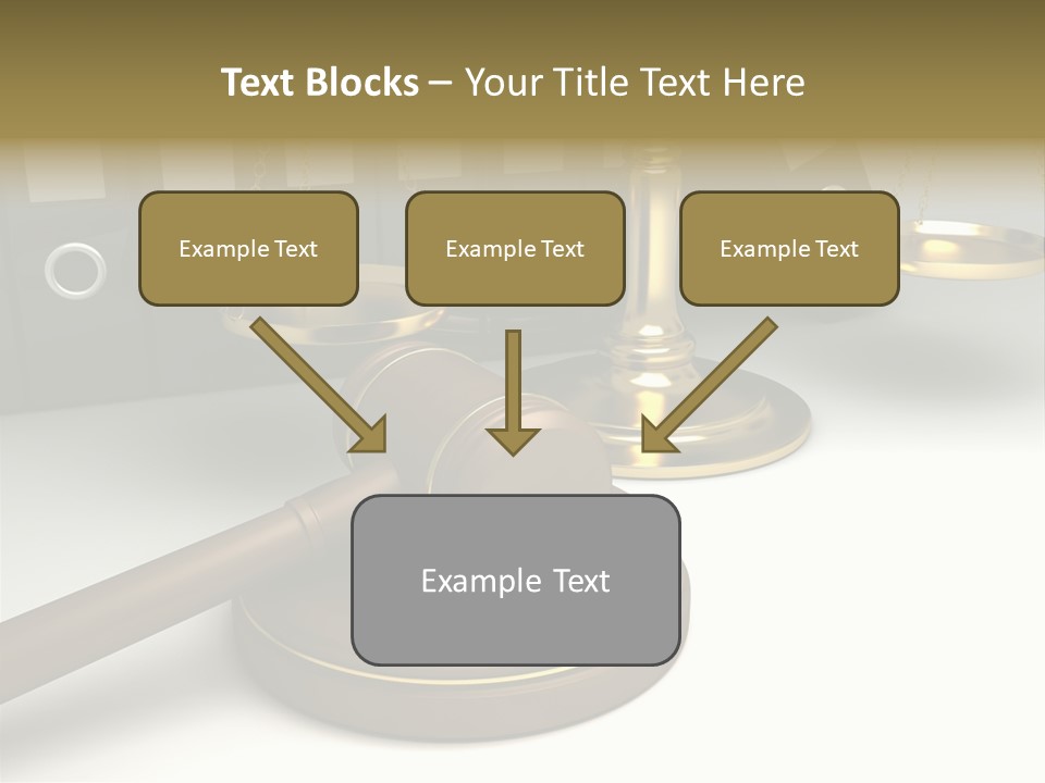 Justice Court Balance PowerPoint Template
