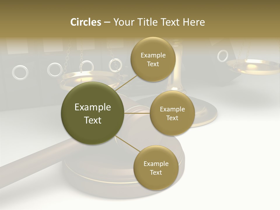 Justice Court Balance PowerPoint Template