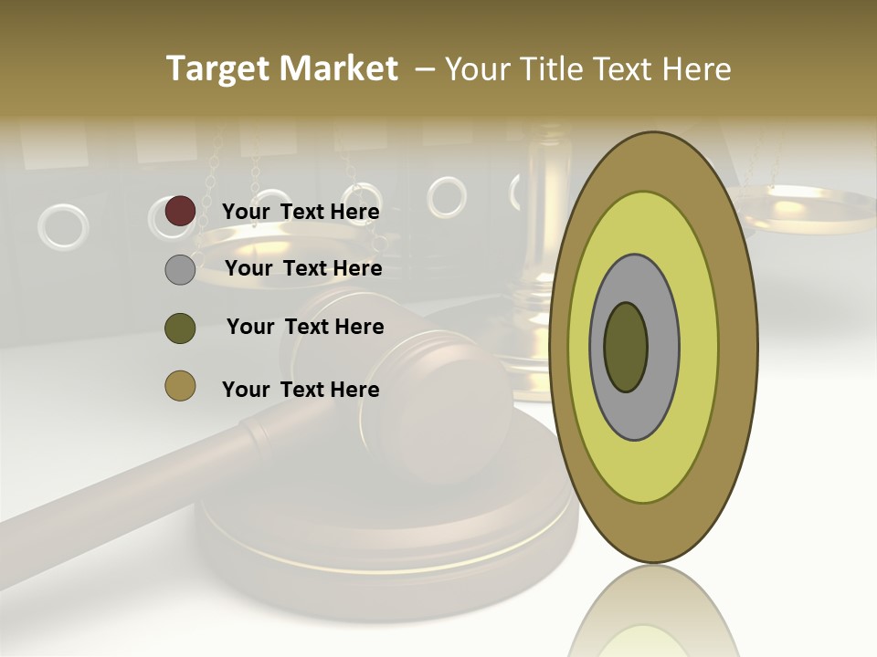 Justice Court Balance PowerPoint Template