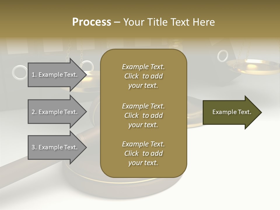 Justice Court Balance PowerPoint Template