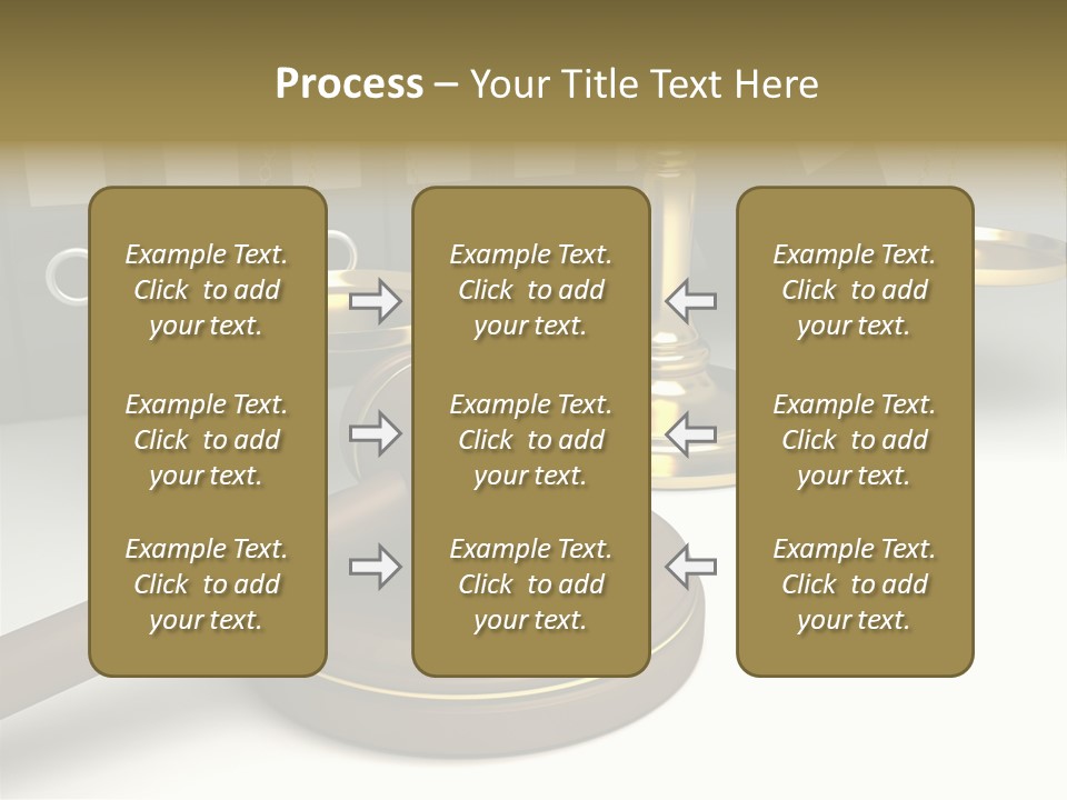 Justice Court Balance PowerPoint Template