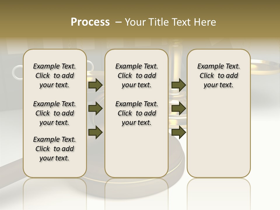 Justice Court Balance PowerPoint Template