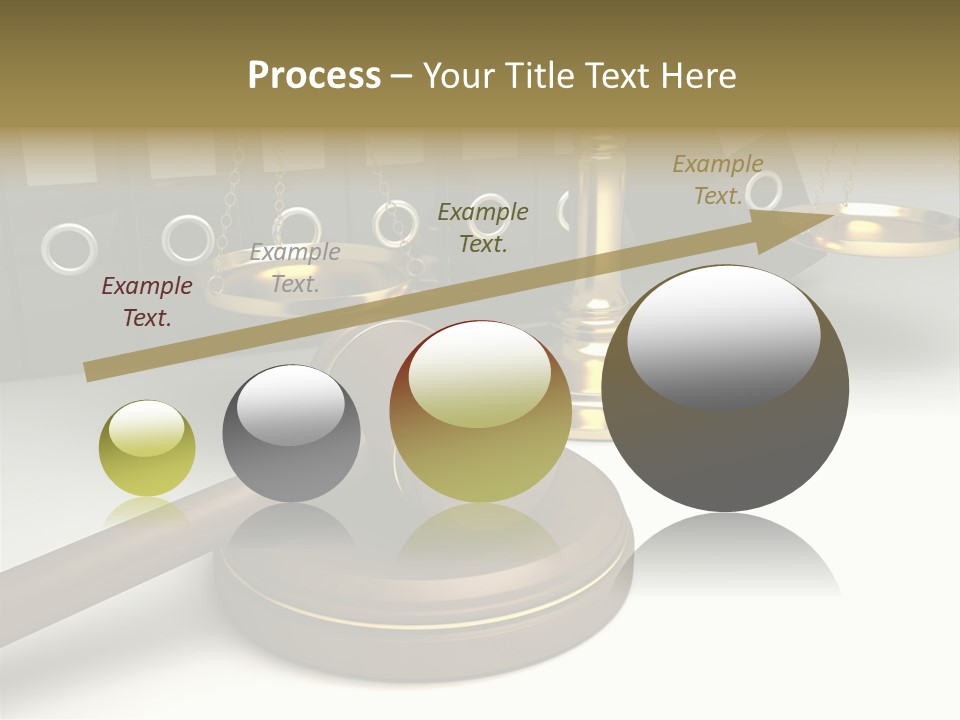 Justice Court Balance PowerPoint Template