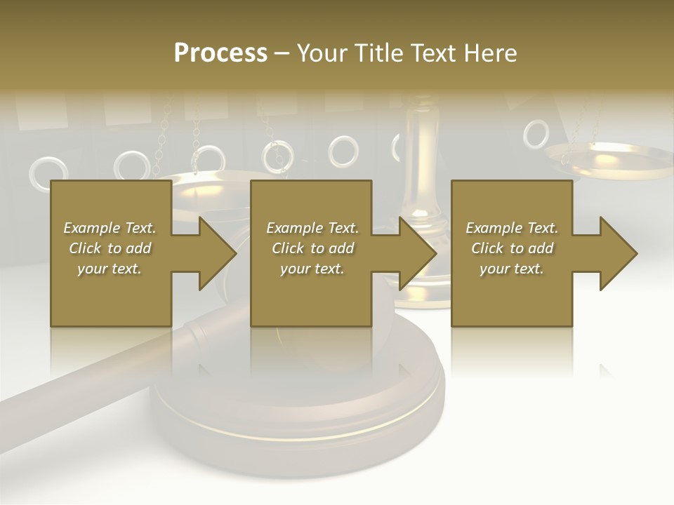Justice Court Balance PowerPoint Template