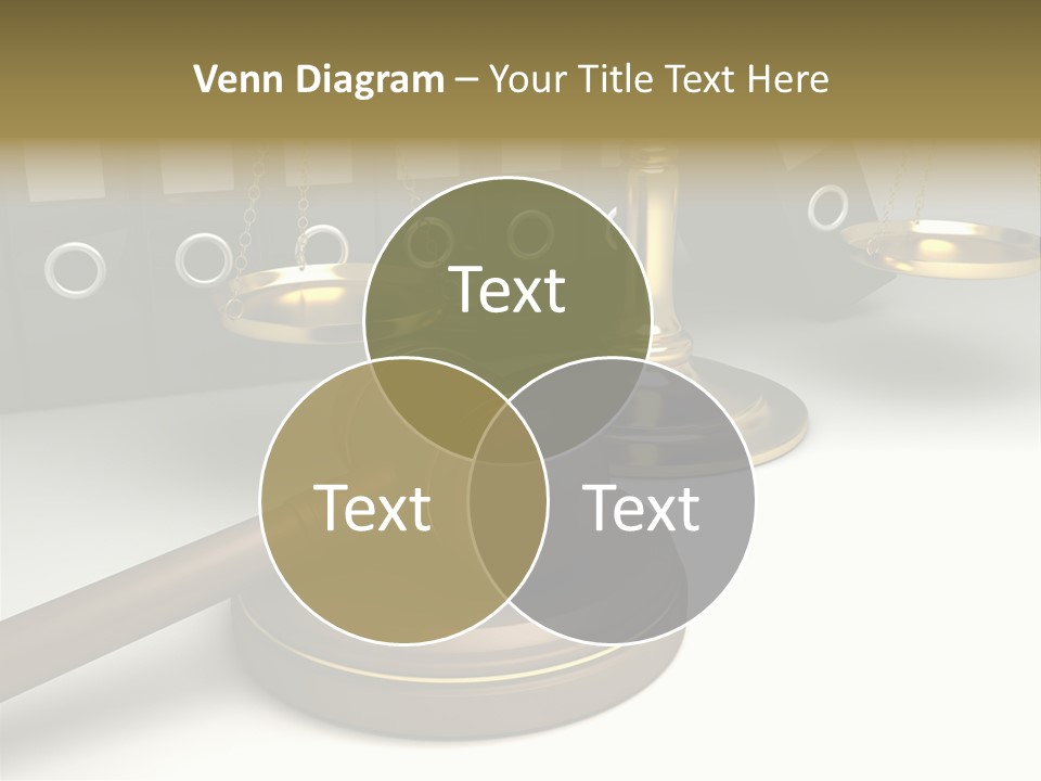 Justice Court Balance PowerPoint Template
