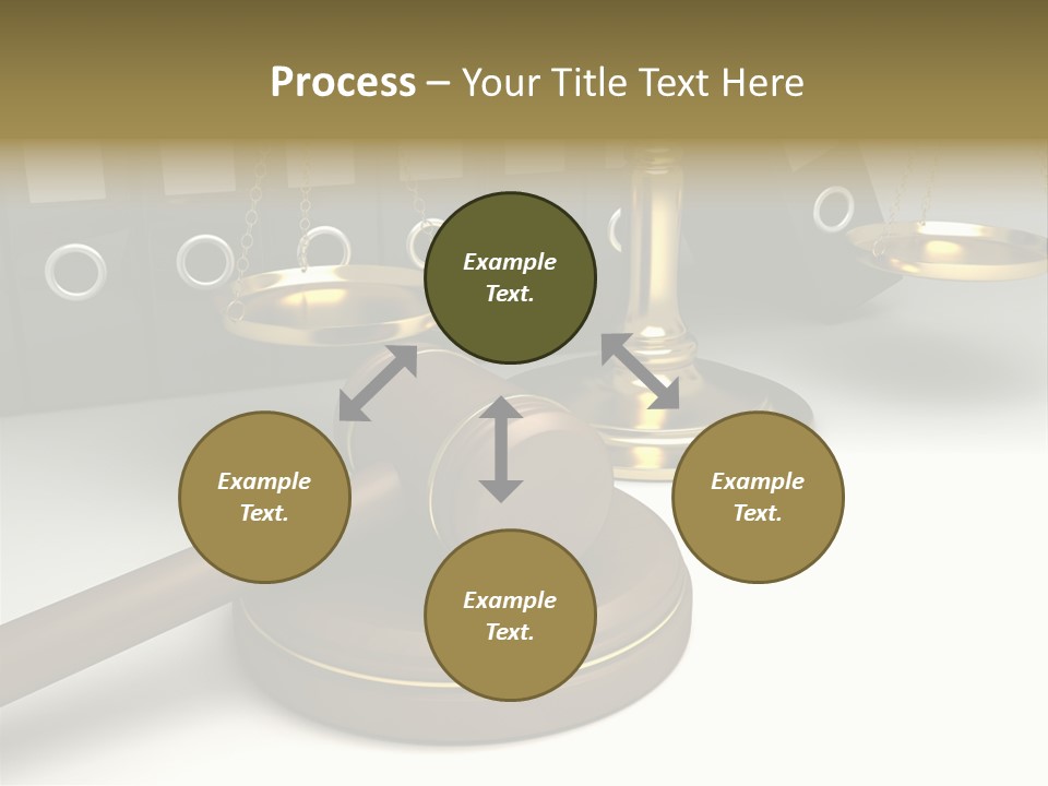 Justice Court Balance PowerPoint Template