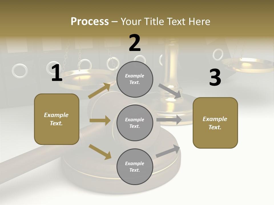 Justice Court Balance PowerPoint Template