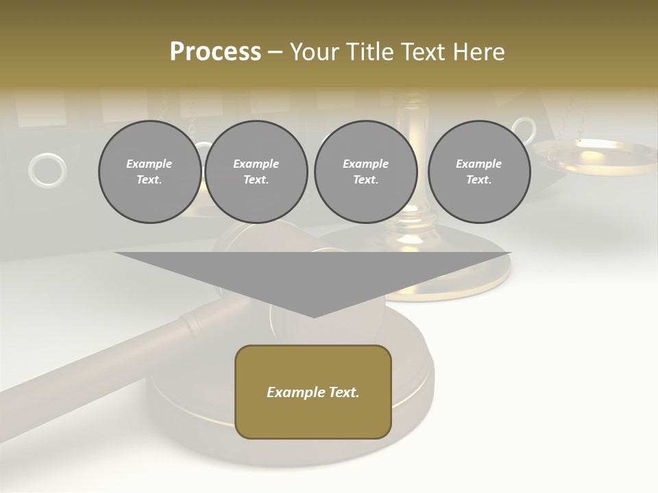 Justice Court Balance PowerPoint Template