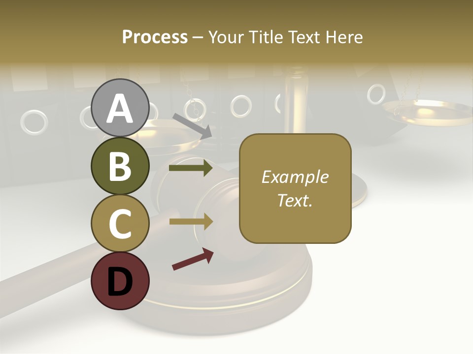 Justice Court Balance PowerPoint Template
