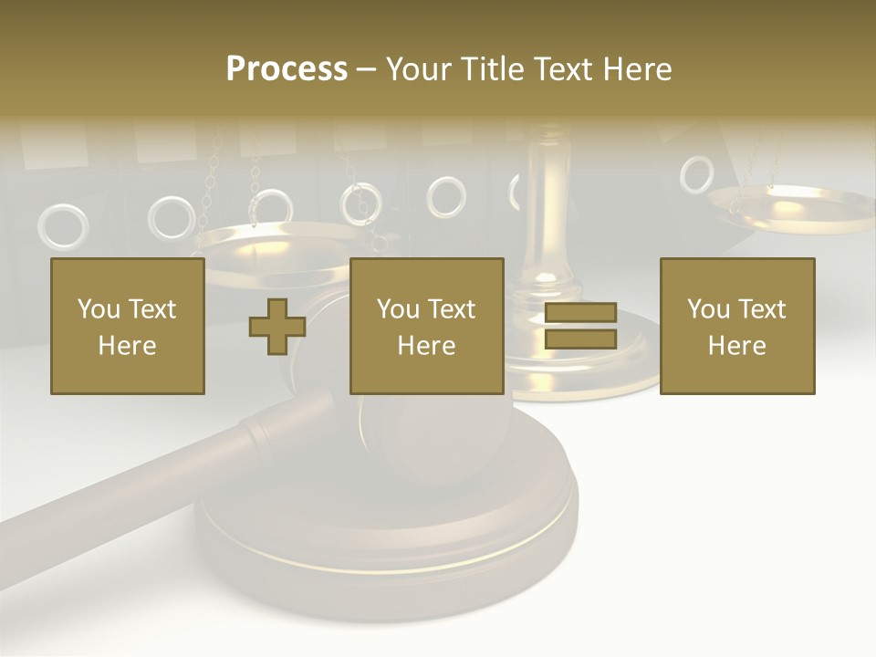 Justice Court Balance PowerPoint Template